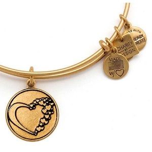 Alex and Ani Gold Heart bangle